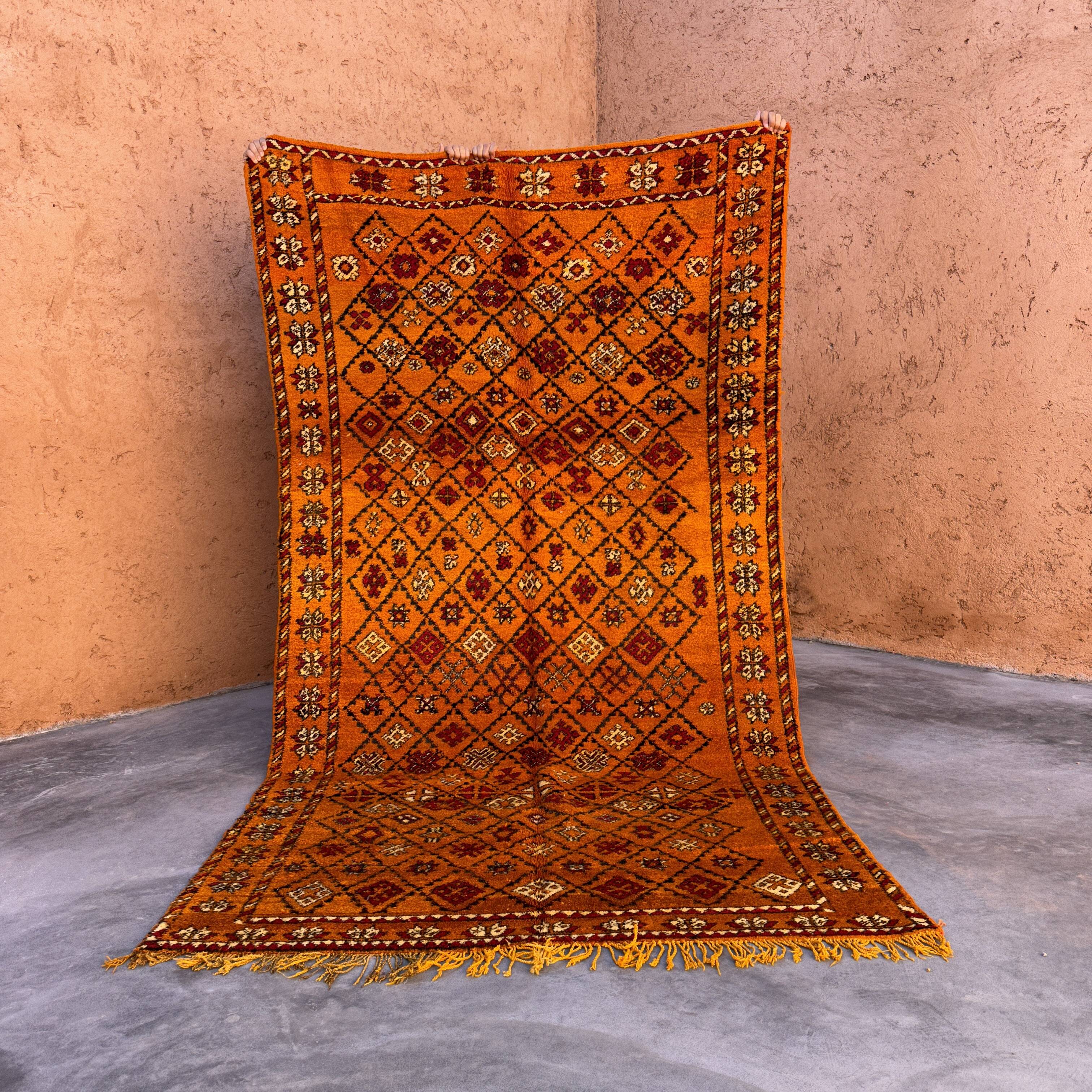 Moroccan rug Zayan orange - 288 x 153 cm