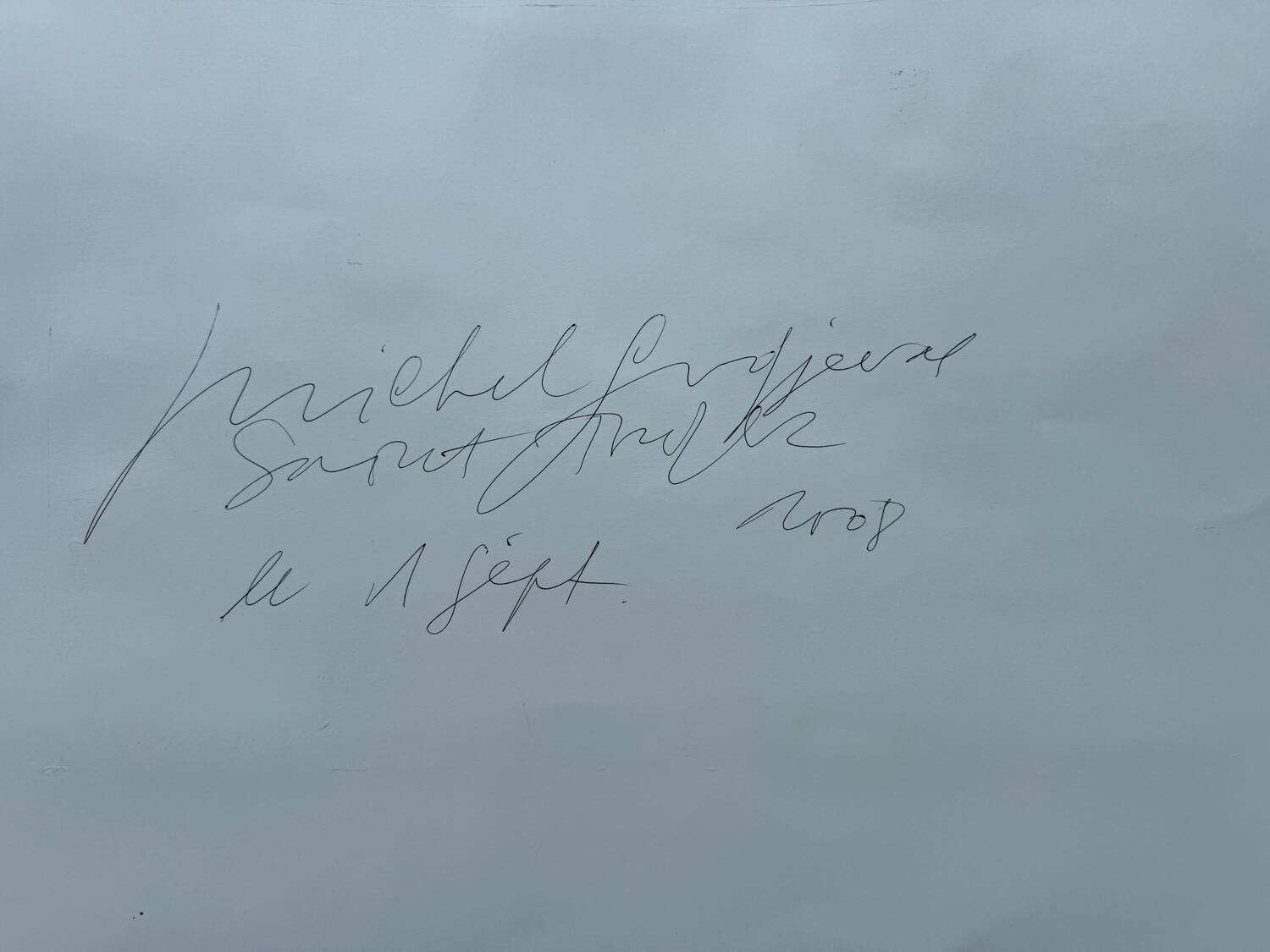 Michel Godjevac – Café des Arts (2008) Original painting signed and d