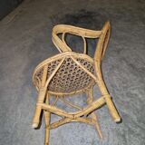 Ancien fauteuil en rotin