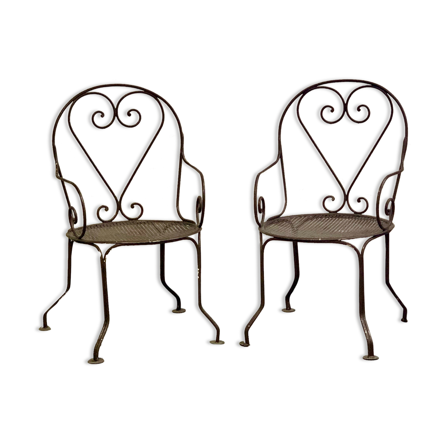 Paire de fauteuils de jardin 1950