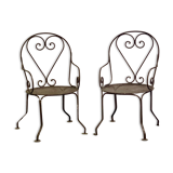 Paire de fauteuils de jardin 1950