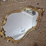 Gold baroque mirror 69x42cm