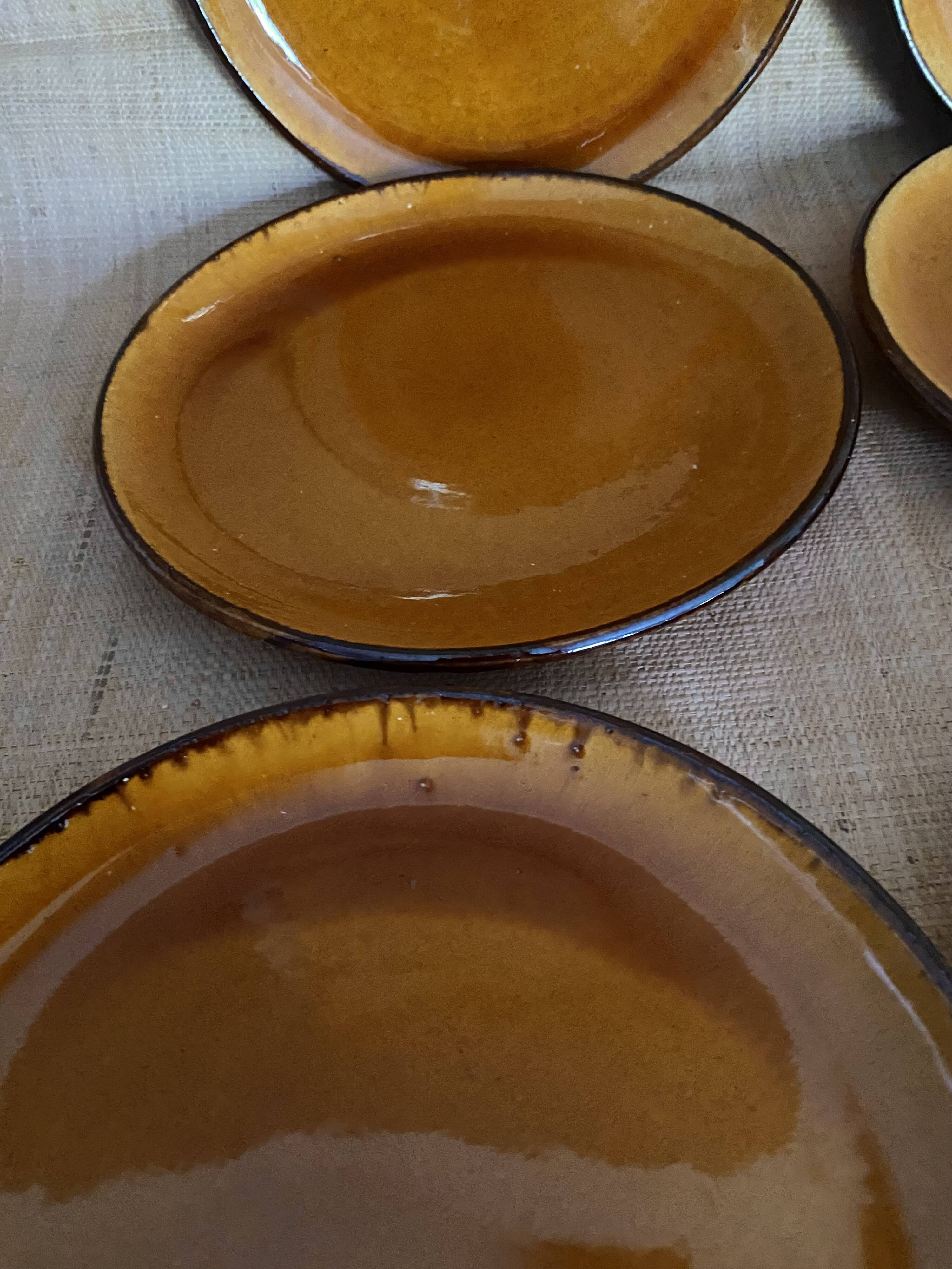 6 assiettes céramique Provençale