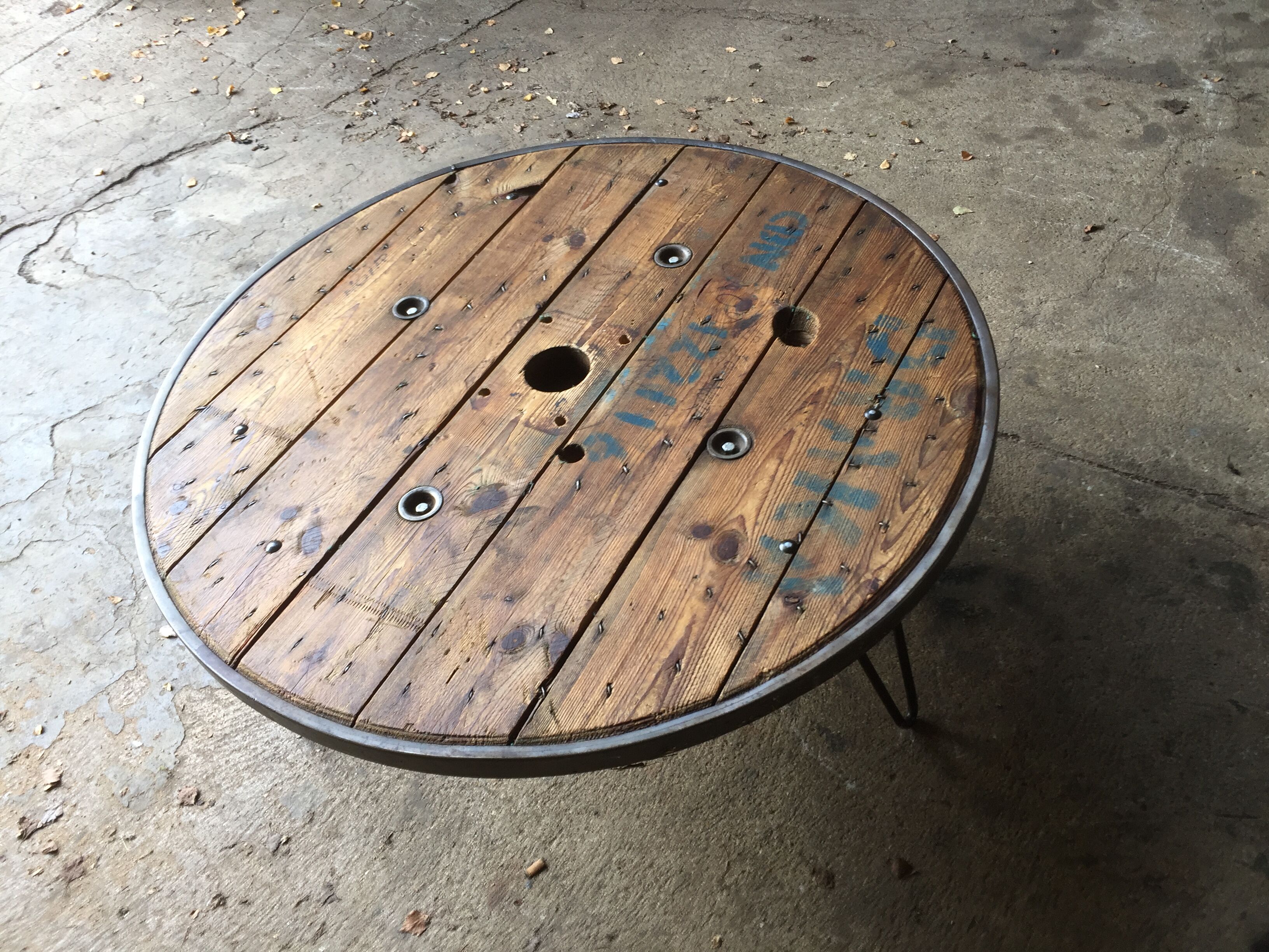 Industrial coffee table