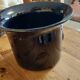 Navy blue ceramic refresher stamped