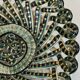Large woven and twisted ceramic basket, Fase, Vallauris