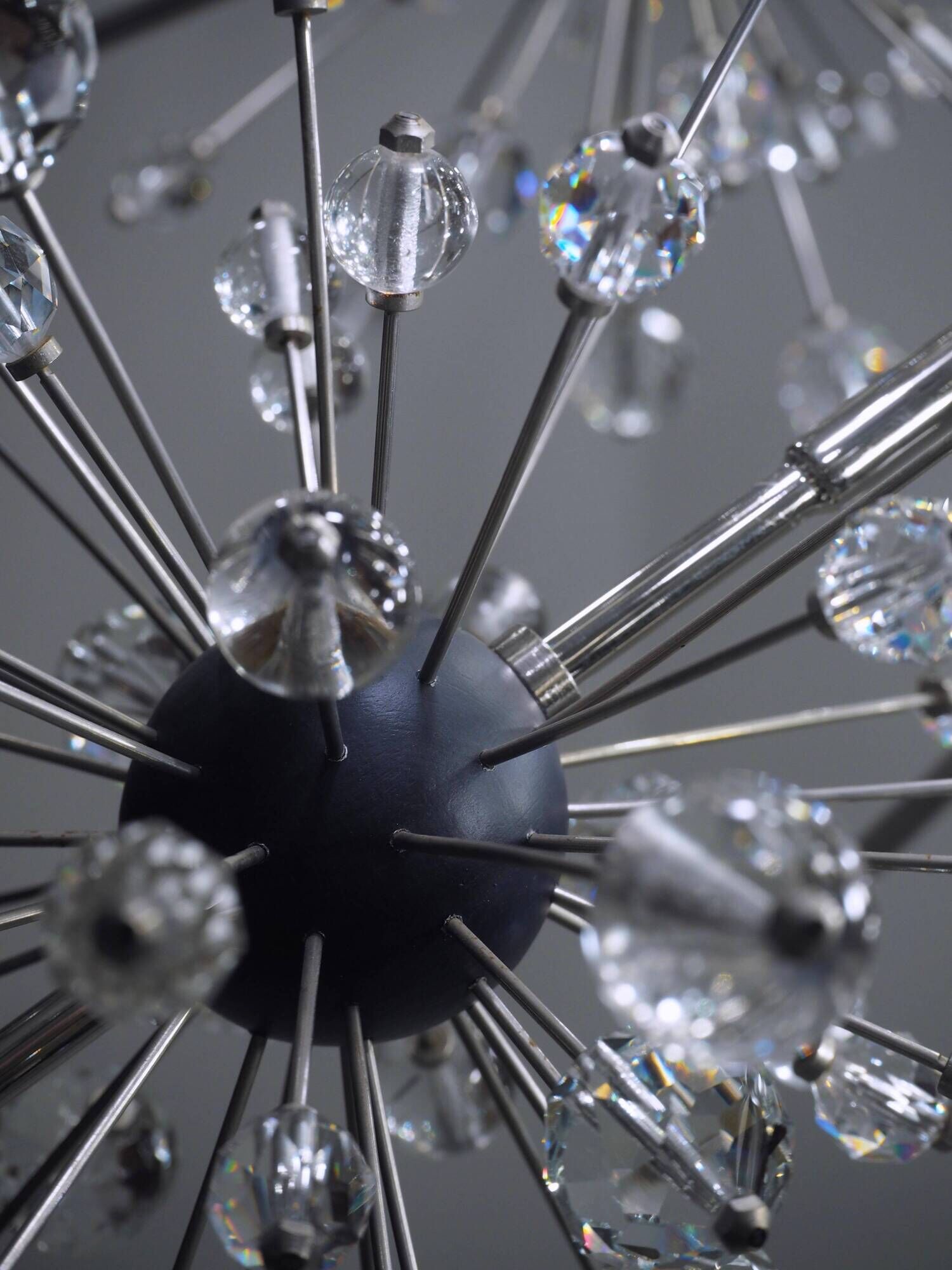 Chandelier "Metropolitan" Met Starburst by Grand J. & L. Lobmeyr, an extremely rare piece.