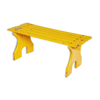 Yellow bench