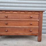 Oak chest of drawers