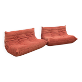 set of 2 Togo 2-seater sofas
