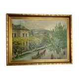 Landscape oil painting, 1944