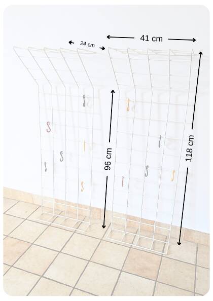 Paire de porte-manteaux String des années 50 par Karl Fichtel pour Dra