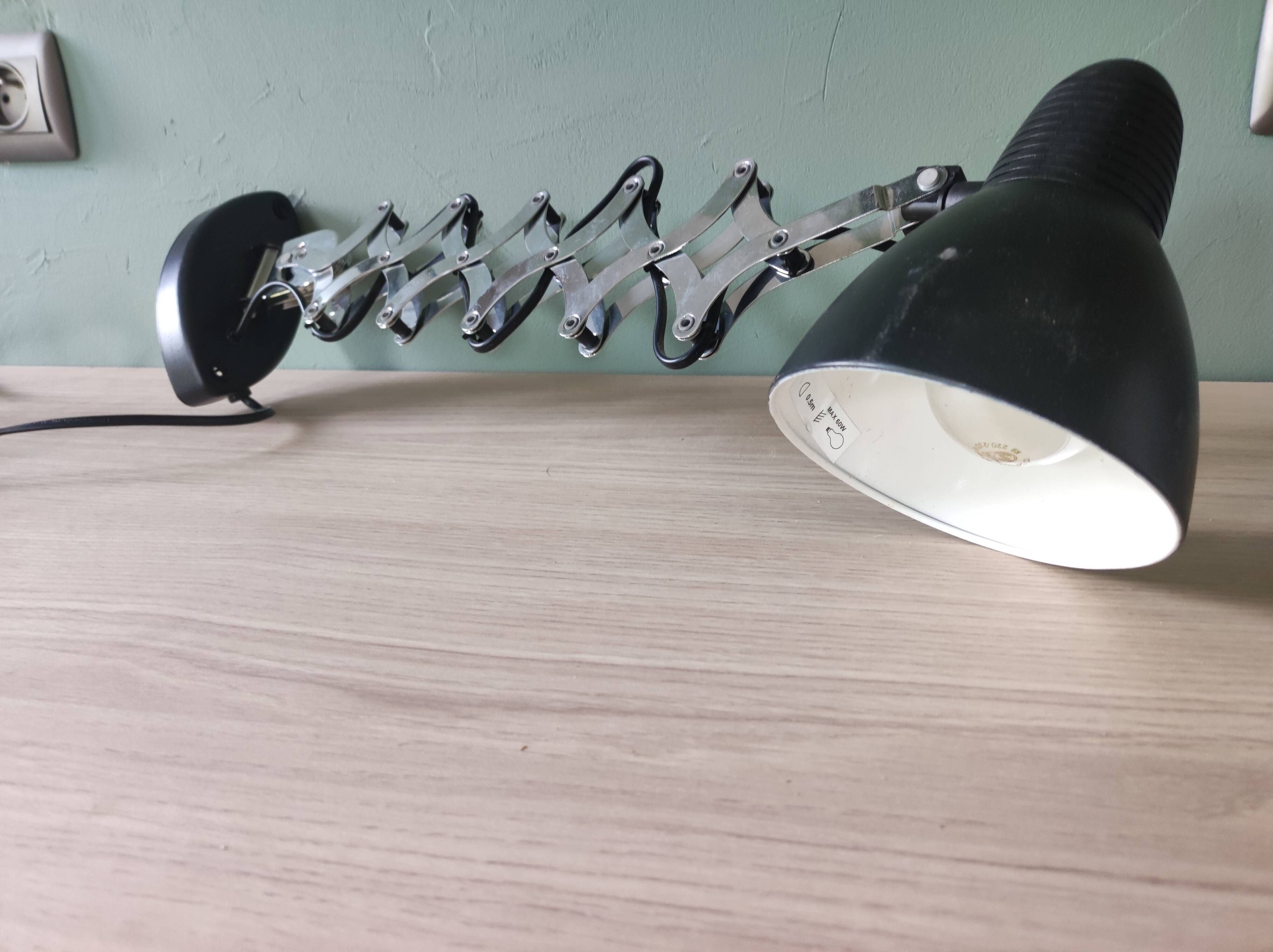 Wall lamp accordion style design industrial workshop