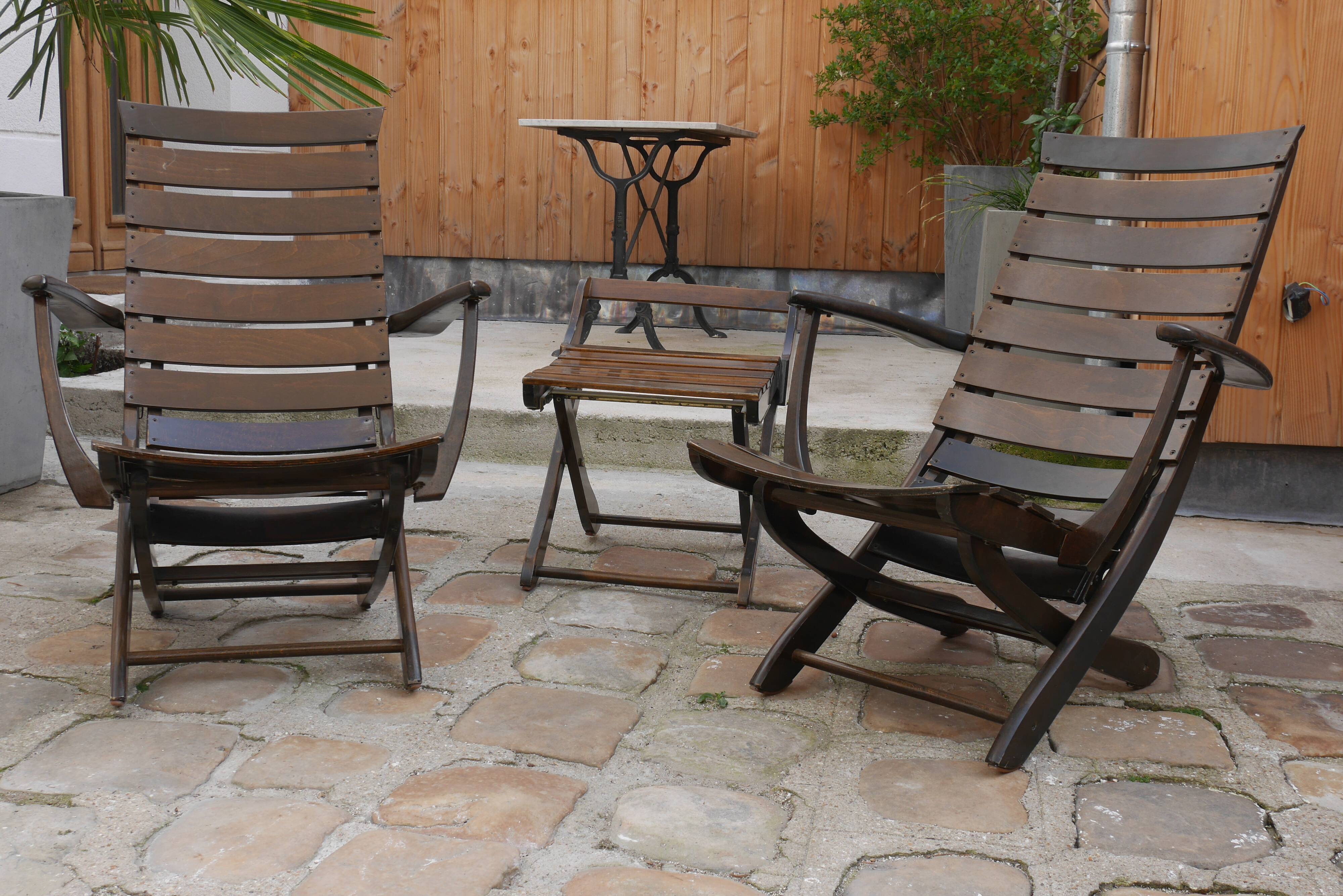 Pair of Triconfort and Ottoman 1950s armchairs