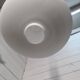 Scandinavian pendant light in opaline from the 1960s.