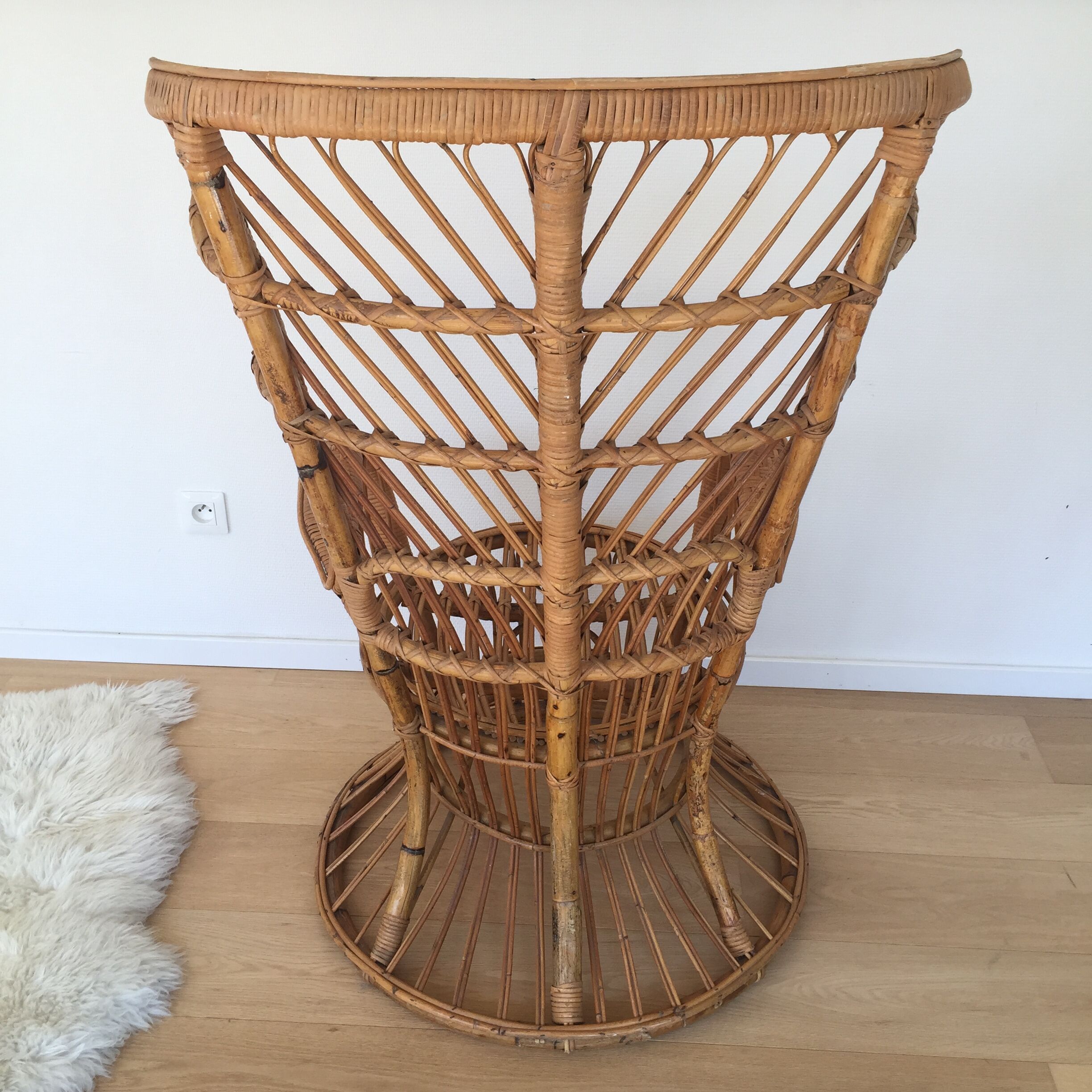 Rattan armchair  Gio Ponti