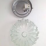 Vintage 80s glass ceiling or wall light