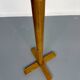 Vintage wooden coat stand with modernist design from the 1970s.
