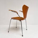 Wooden 3207 chair by Arne Jacobsen for Fritz Hansen, 1980s
