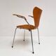 Wooden chair 3207 by Arne Jacobsen for Fritz Hansen, 1980s.