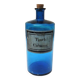 Old Blue Glass Apothecary Jar - Tinct: Cinamm