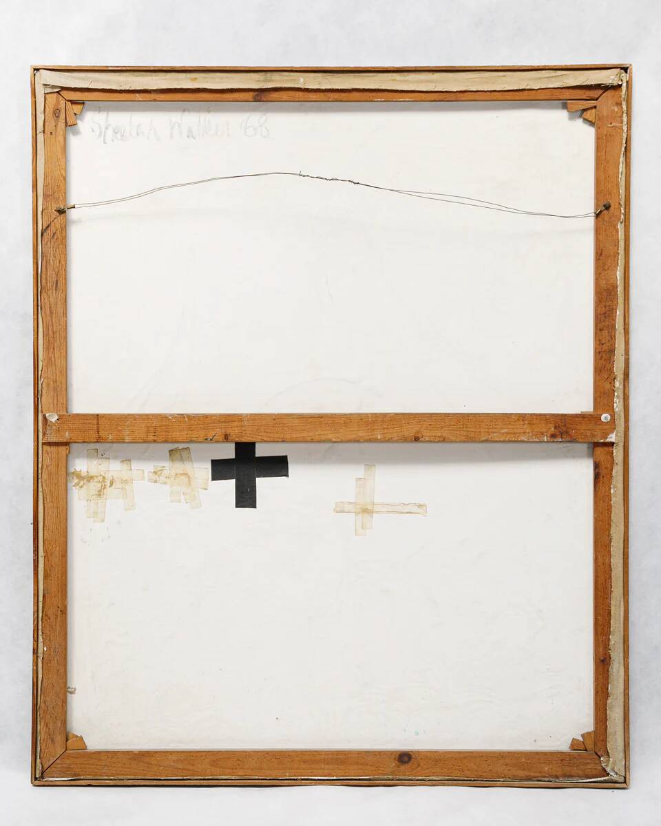 Vibrant mid-century oil painting Mount Fuji at sunset