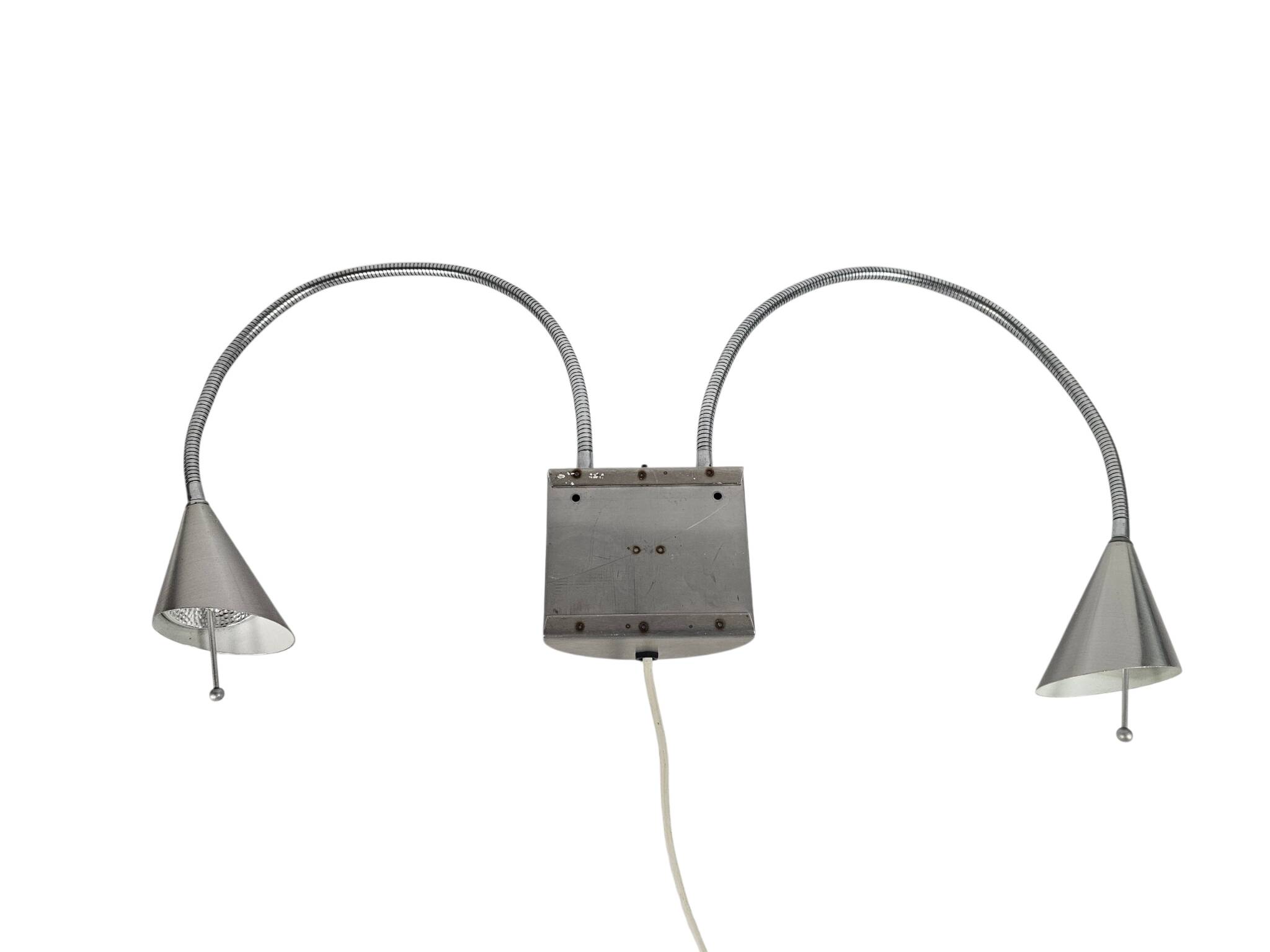 Hala Zeist - flexible arms - brushed aluminium - post modern - 80's