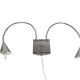 Hala Zeist - flexible arms - brushed aluminium - post modern - 80's