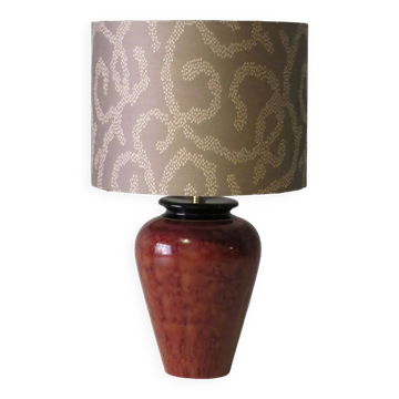 Vintage Louis Drimmer table lamp, turtle pattern.