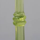 Pair Uranium or annagreen glass candlesticks by Vallerysthal & Portieux