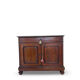 Commode Umbertino en acajou et noyer, 19e siècle.