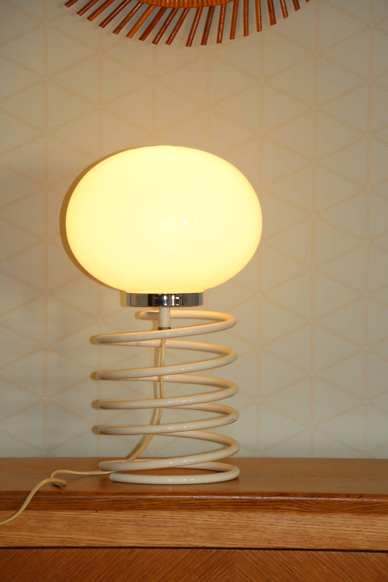 Pair of ingo maurer "spring" lamps