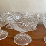 6 crystal bird cups
