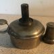 Small gasoline lamp with metal finger