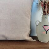 Beige bohemian Berber cushion
