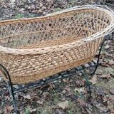 Rattan crib