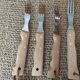 9 wood and metal forks