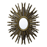 Rare oval convex sun mirror (3 pieces available)