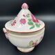 Soupiere faience of east Luneville with decor floral catches xix eme