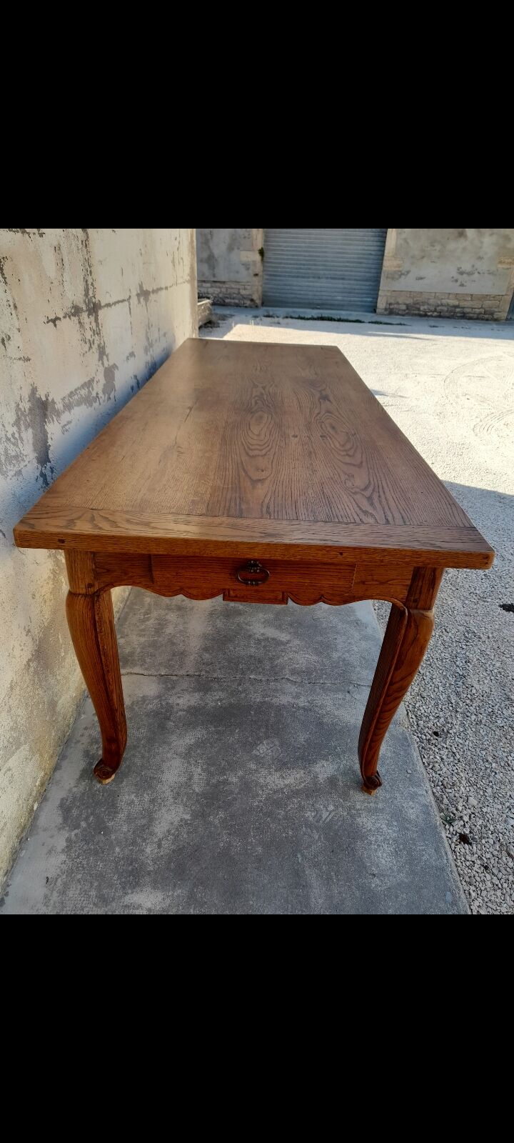Old oak farm table - 2m30