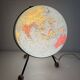 Vintage globe 1962 terrestrial world map glass tripod Taride - 32 cm