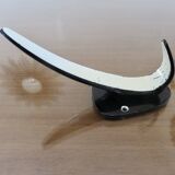 Pair of streamline coat hooks, chistera, 1970