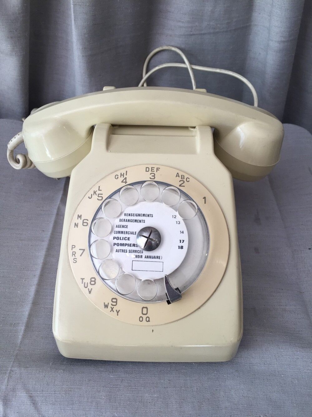 Vintage telephone with model dial s63