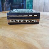 Old Syrian box wood and bone marquetry