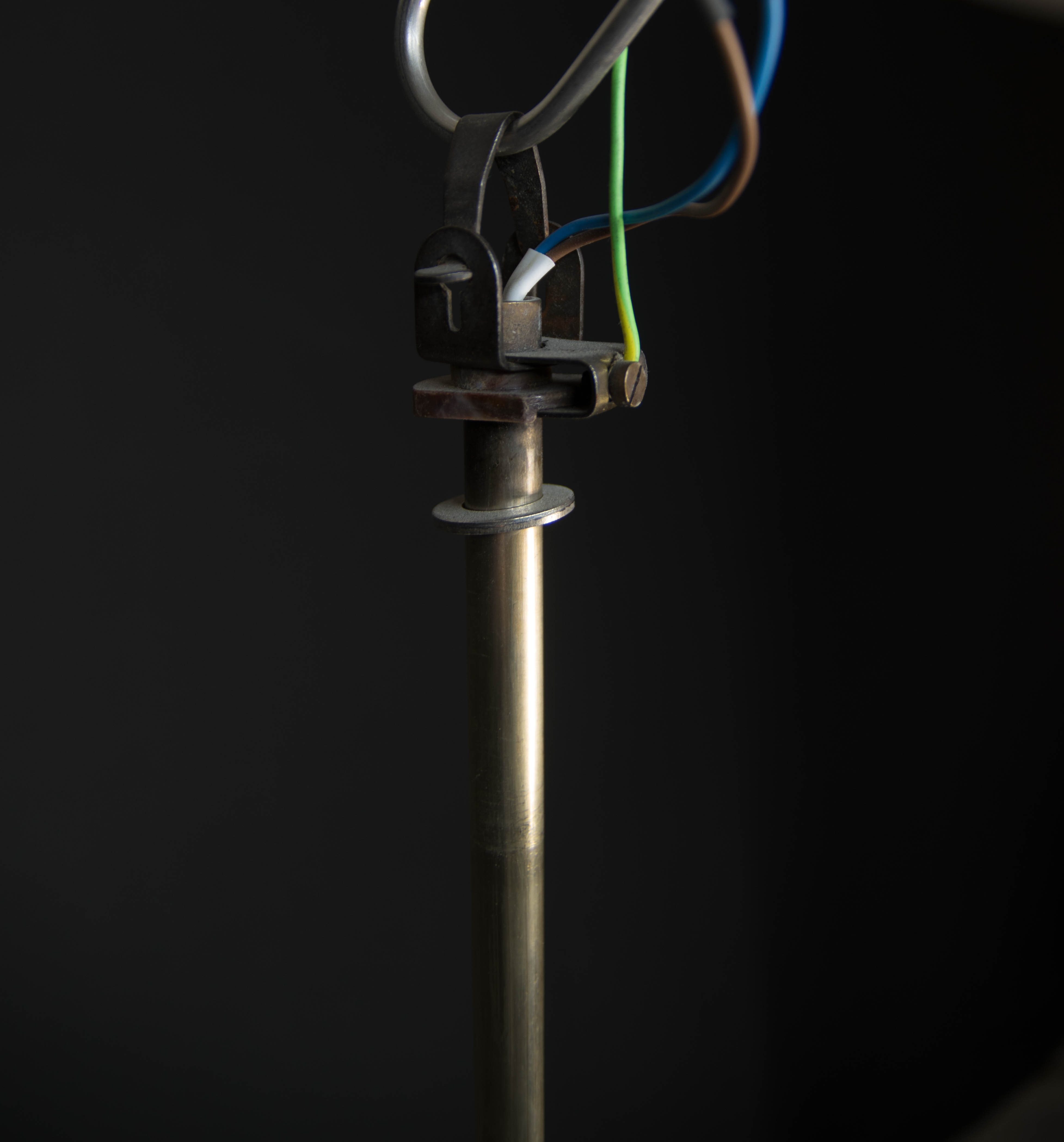 Pendant light with adjustable height by Peter Behrens, 1910s