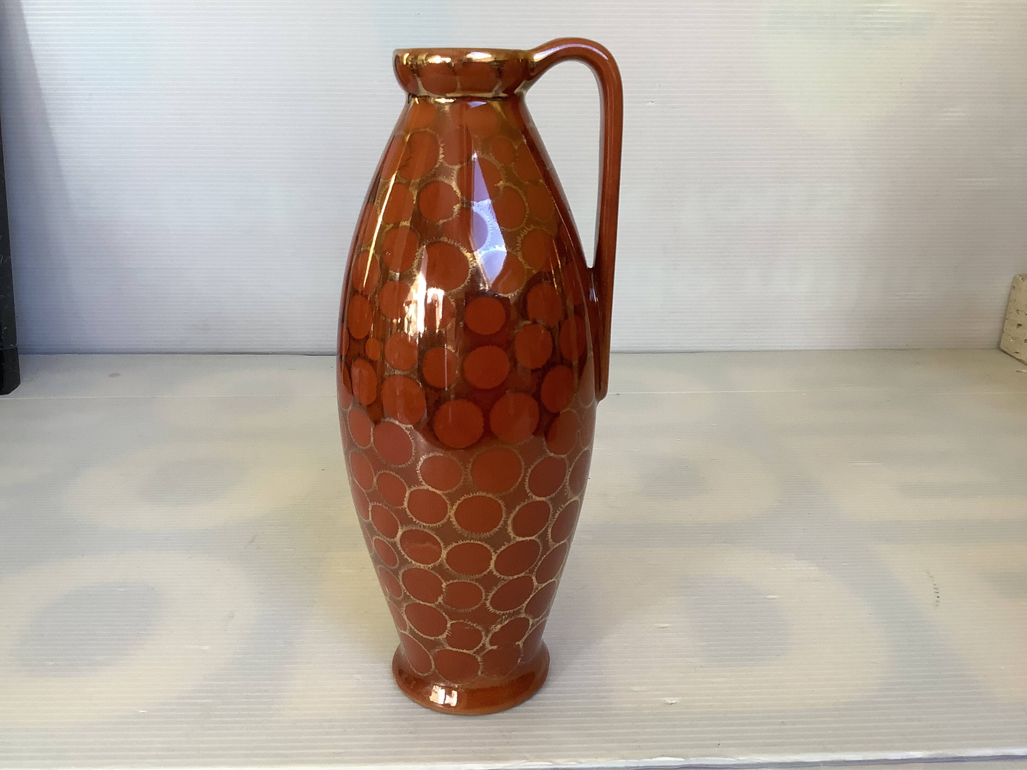 Vase marron et doré Germany