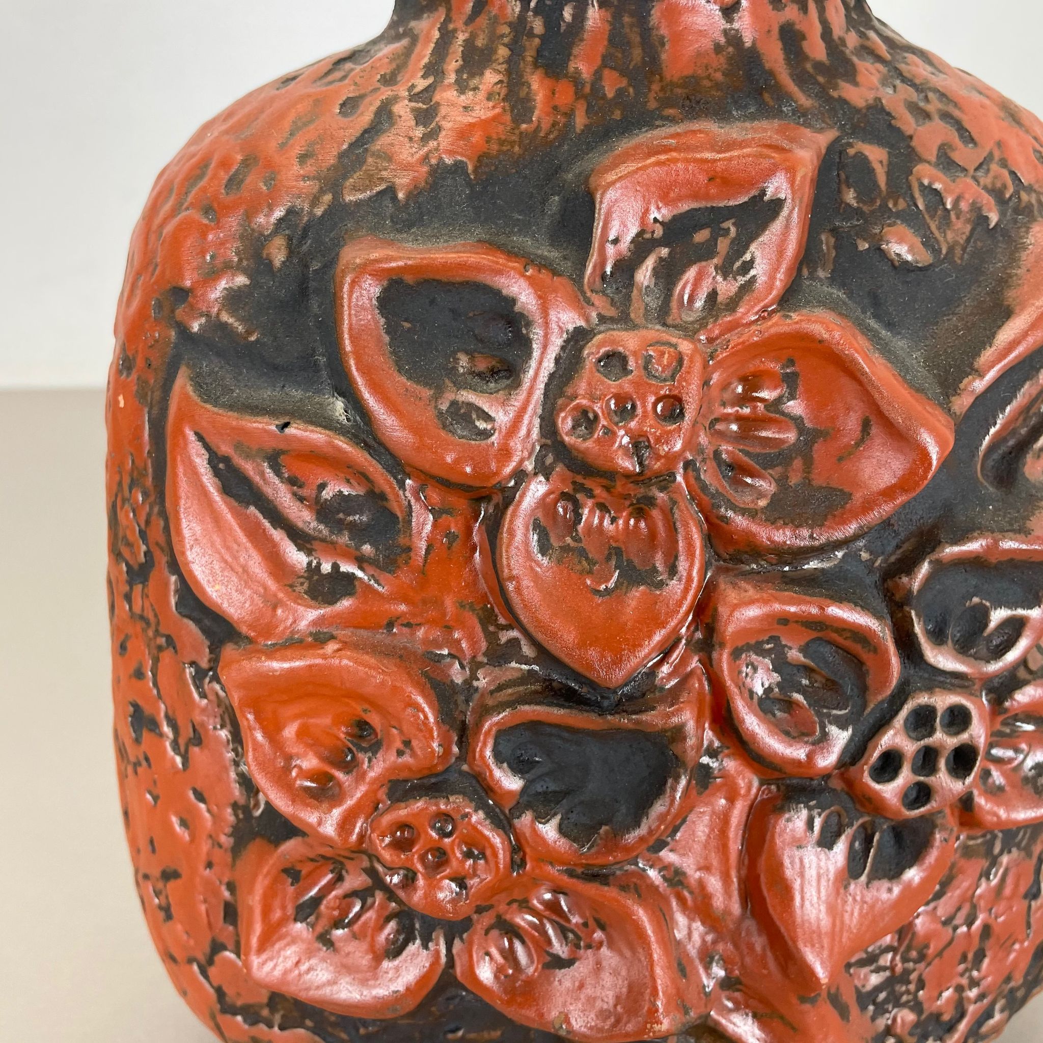 Fat Lava Ceramic Pottery Vase Heinz Siery Carstens Tönnieshof, Germany, 1970s