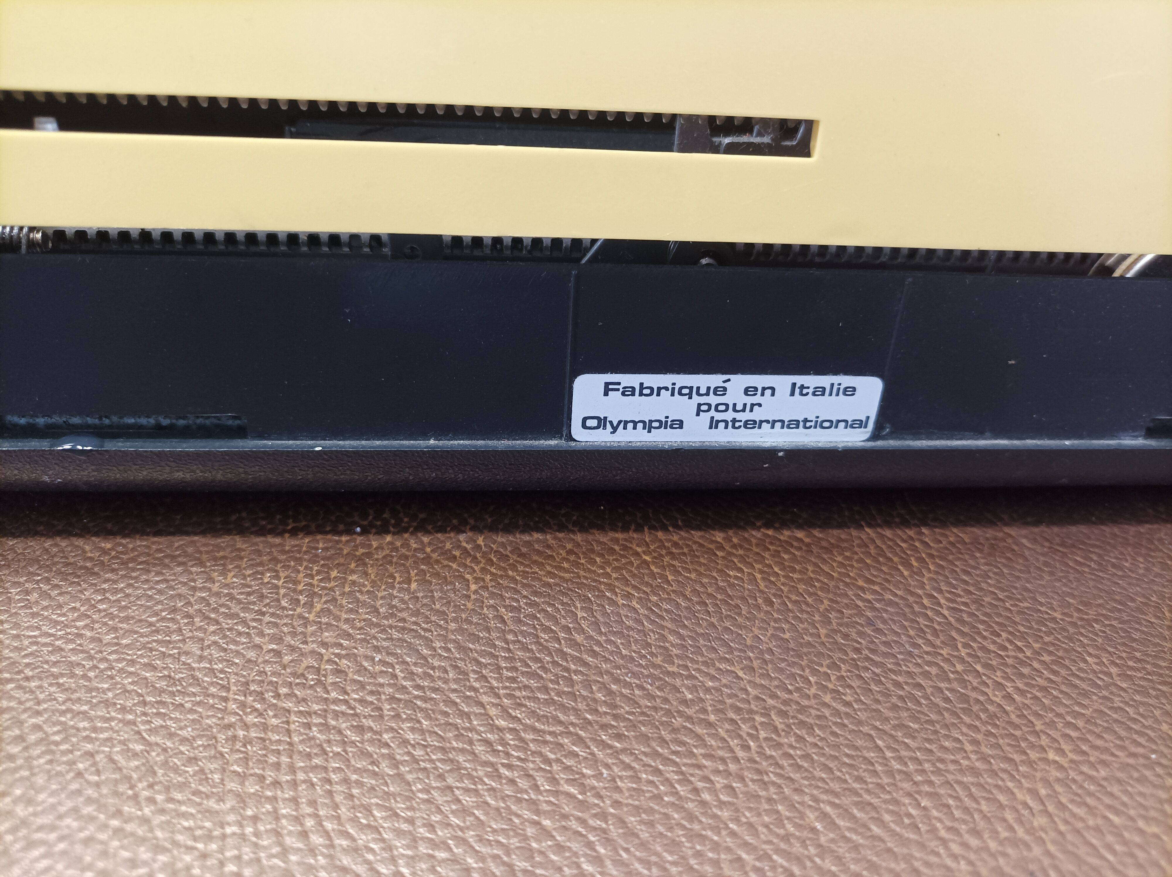 Olympia Typewriter Straw Yellow (Rare)