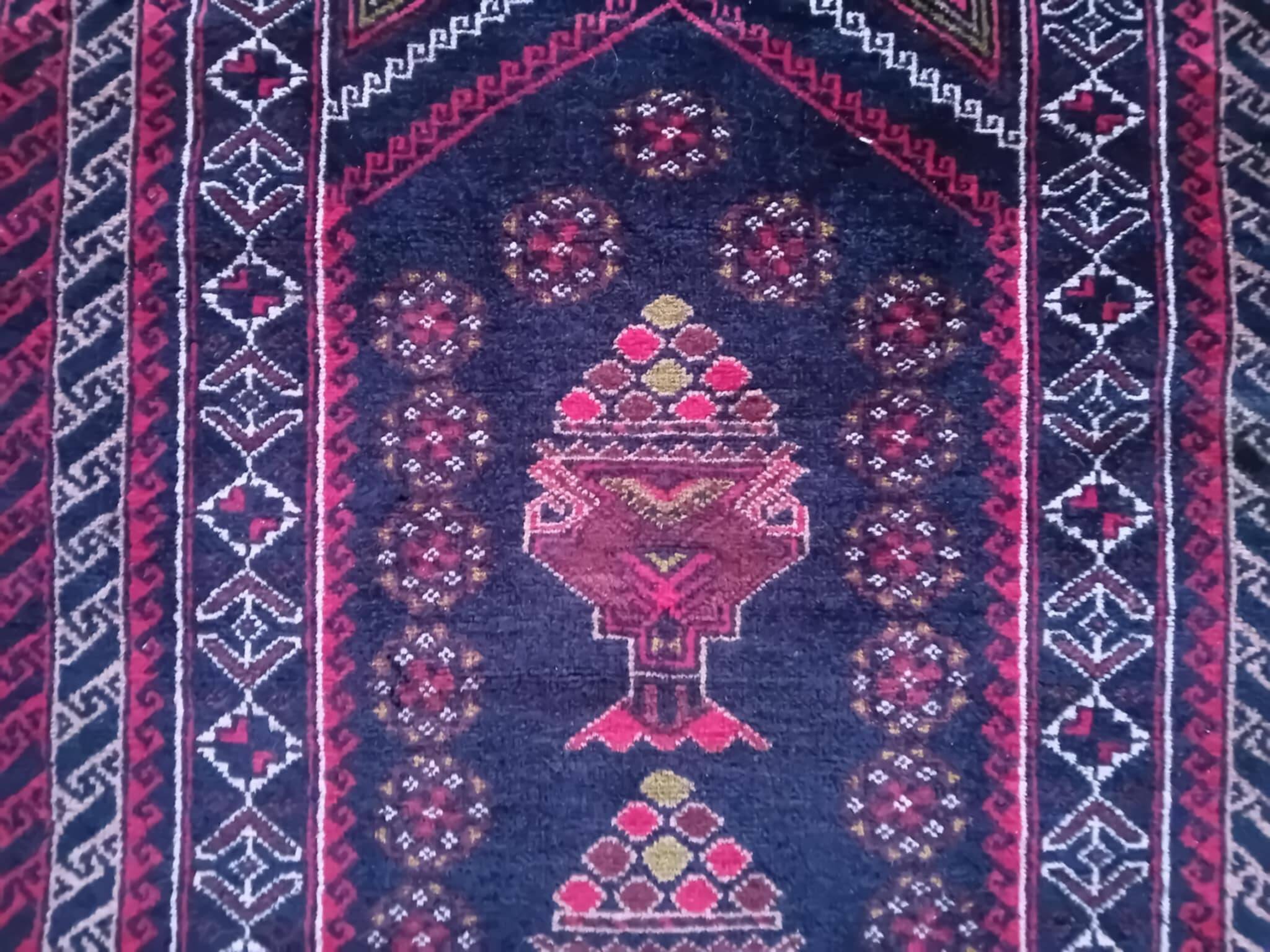 Tapis Afghan Beloutch fait main 145x90cm