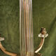 Art deco brass and glass chandelier 1940